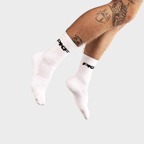 CLOUD — chaussettes blanches PKF Sport SA portées